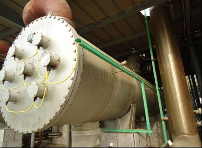 Latest company case about 1300m² Drying Acid Cooler