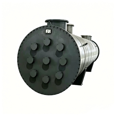 Rigorously NDT Inspected Anodic Protection Sulfuric Acid Cooler CD-AP-70 Compact 70m² 304L Shell Design
