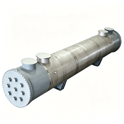 Low Pressure Drop Anodic Protection Sulfuric Acid Cooler CD-AP-400 400m² with 304L Shell 316L Tube