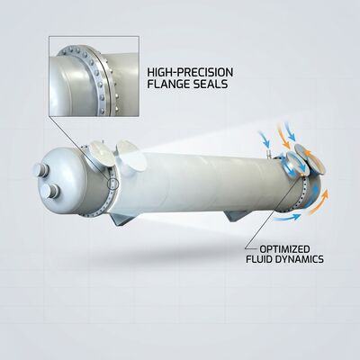 Anodic Protection Shell Tube Sulfuric Acid Cooler CD-AP-60 60m2 316L Tubes for 98 Percent Acid Cooling