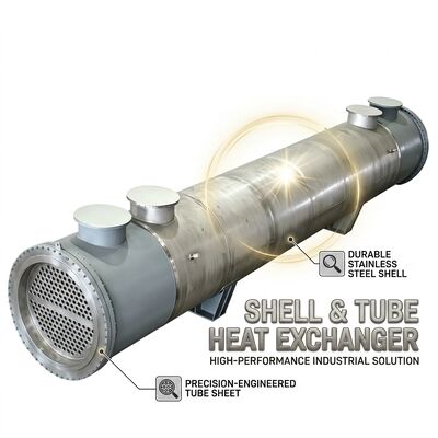 Industrial Anodic Protection Shell-Tube Cooler CD-AP-500 500m² 99% H₂SO₄ 800000 Kg/h Large Capacity Unit