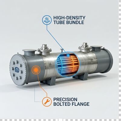 Low Pressure Drop Design Anodic Protection Sulfuric Acid Cooler CD-AP-55 55m² Compact Unit